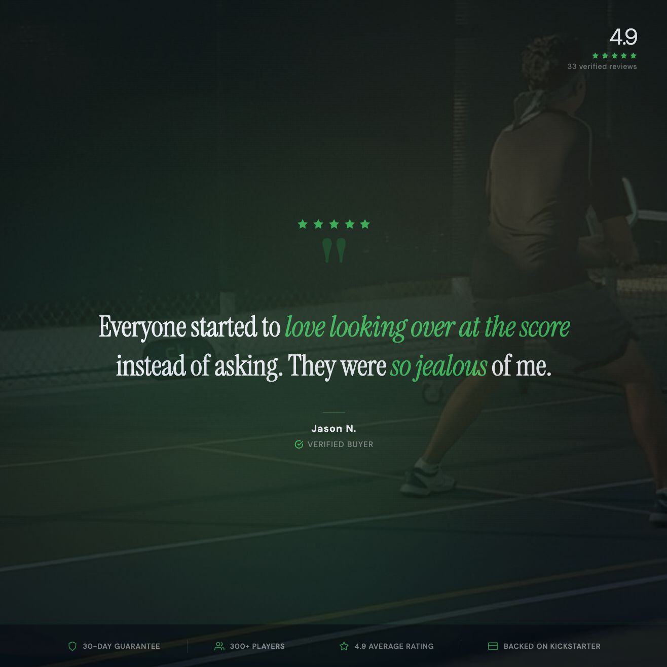 Dropshot Electronic Pickleball Scoreboard | Bluetooth, Apple Watch & Remote | 60hr Battery